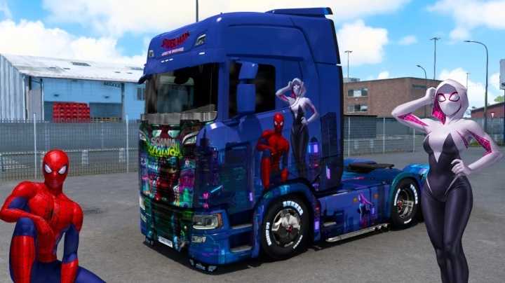 Spider-Man: Across The Spider-Verse Skin ETS2 1.47
