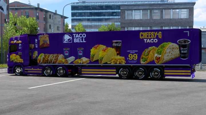 Taco Bell Mod Pack + Traffic Trailer Mod Pack ETS2 1.47