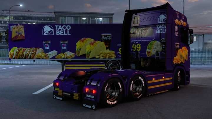 Taco Bell Mod Pack + Traffic Trailer Mod Pack ETS2 1.47