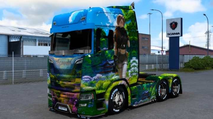 Traveling Woman Skin ETS2 1.47