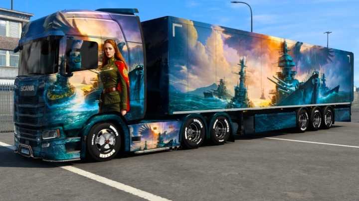 World War 2 Women Skin ETS2 1.47