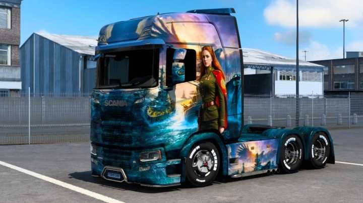 World War 2 Women Skin ETS2 1.47