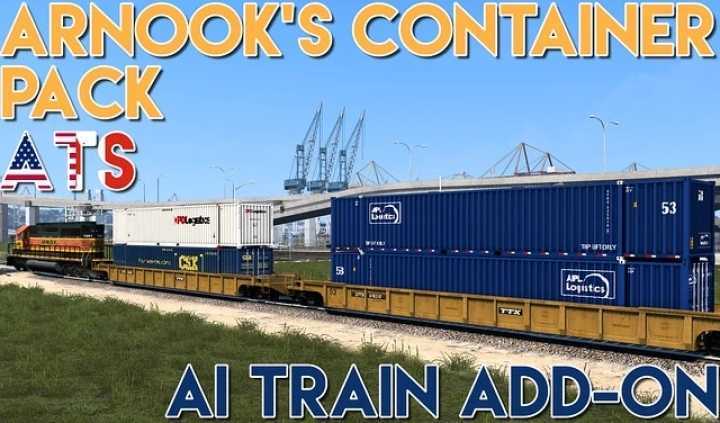 Arnooks Container Pack Train Addon ATS 1.48