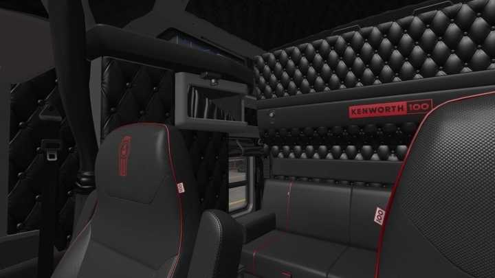 Kenworth W900L Interior Add-Ons V1.6 ATS 1.48