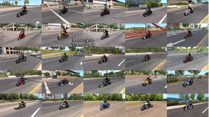 Motorcycle Traffic Pack V6.5.1 ATS 1.48