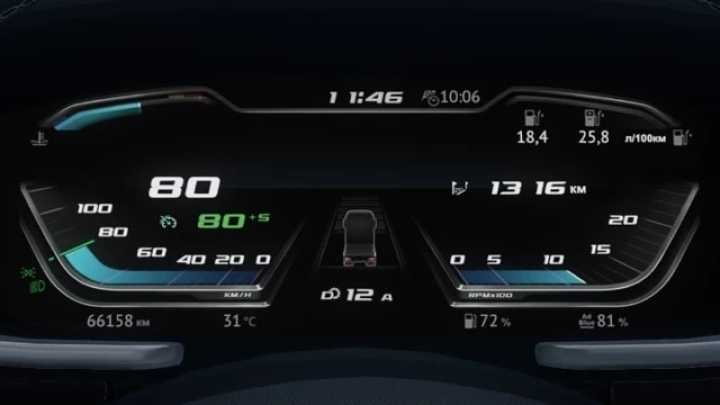 Daf 2021 Improved Dashboard V1.1 ETS2 1.48