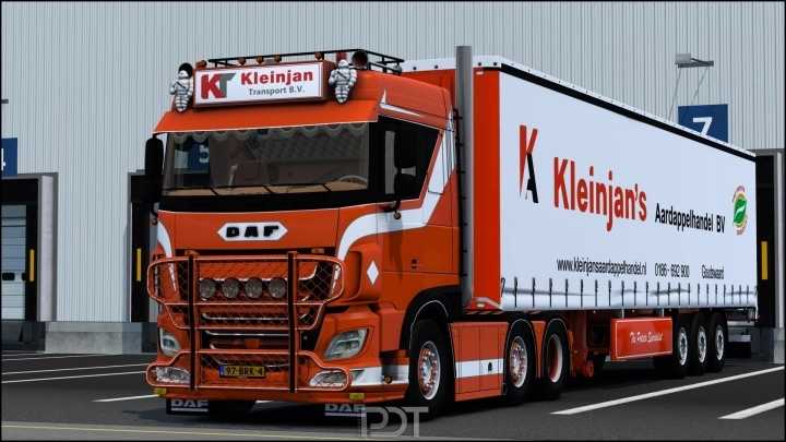Daf Xf106 530 + Trailer Kleinjan Transport ETS2 1.47