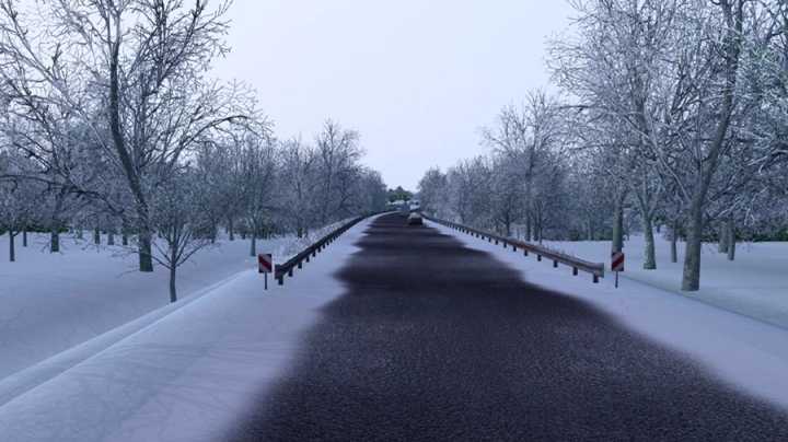 Frosty Winter Weather Mod V9.5 ETS2 1.48