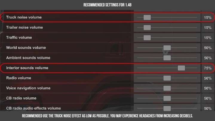Interior Rattle Sound Mod V1.2 ETS2 1.48