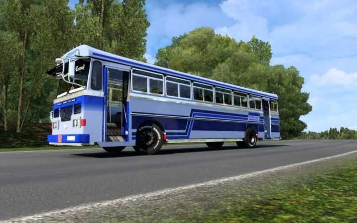 Обновление автобуса Lanka Ashok Leyland 2023 для Euro Truck Simulator 2 версии 1.48.