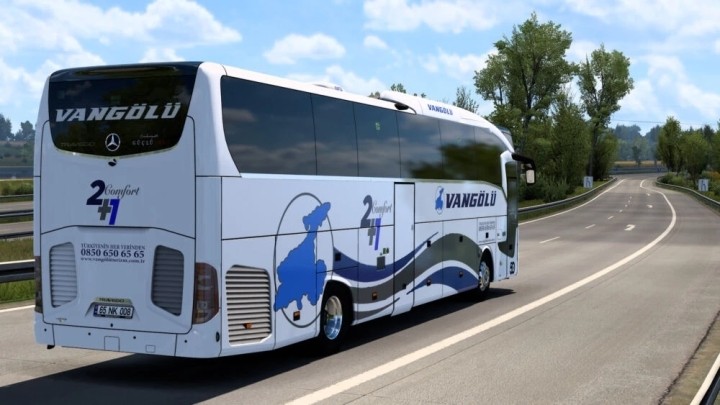 Mercedes-Benz New Travego 16 Shd – Vangolu Turizm 2023 Skin ETS2 1.48