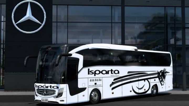 Mercedes Travego 16 Shd Isparta Petrol Turizm Skin ETS2 1.48