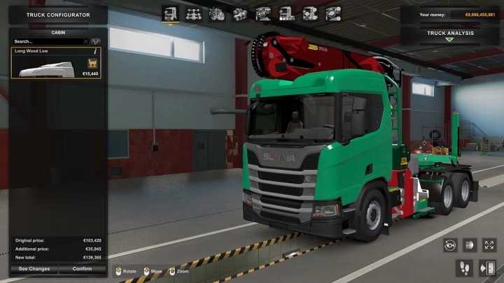 Scania Ng Doll Long Wood Chassis Addon ETS2 1.47