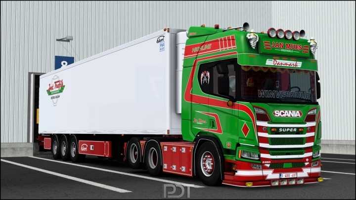 Scania R650 + Trailer Jan Mues ETS2 1.47