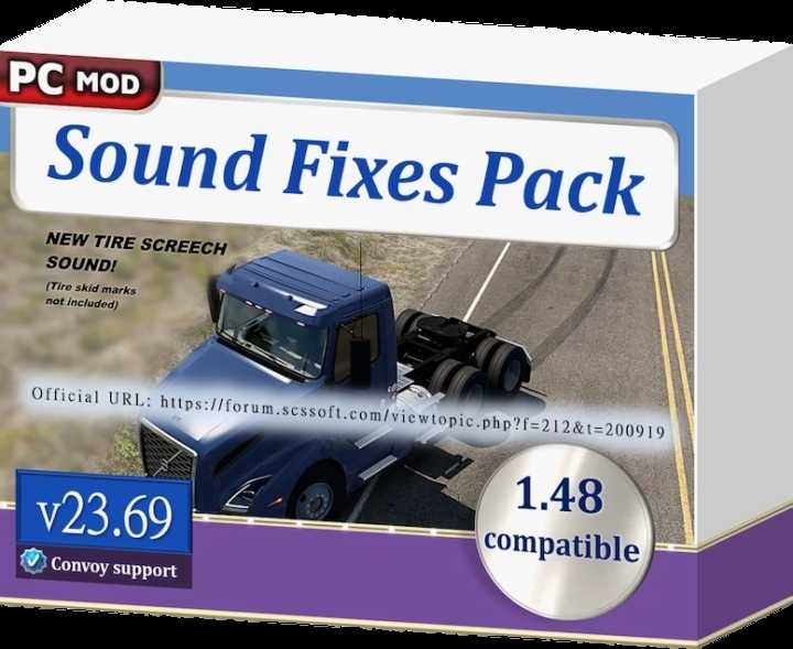 Sound Fixes Pack V23.69 ETS2 1.48