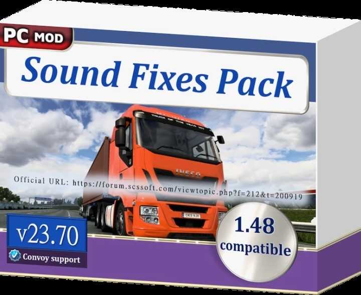 Sound Fixes Pack V23.70 ETS2 1.48