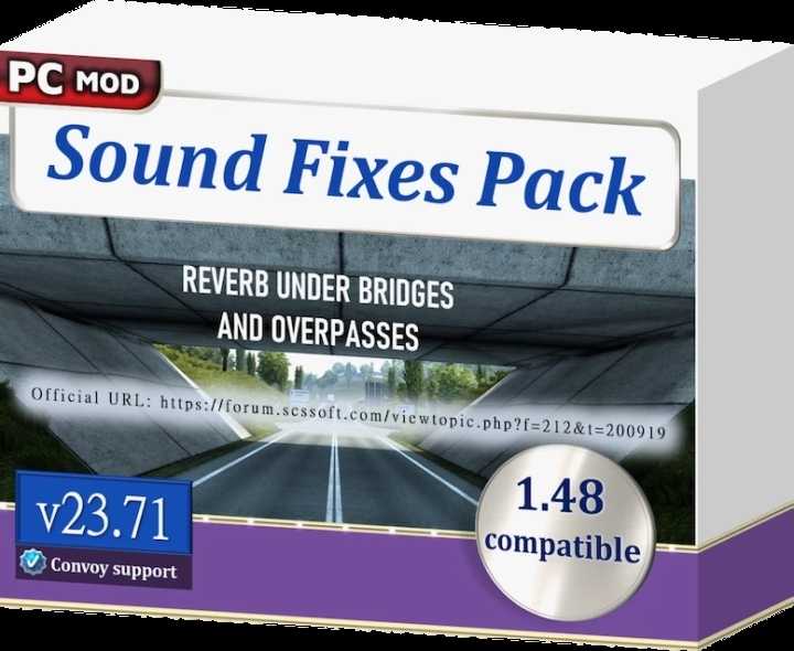 Sound Fixes Pack V23.71 ETS2 1.48