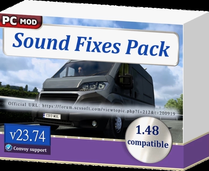 Sound Fixes Pack V23.74 ETS2 1.48