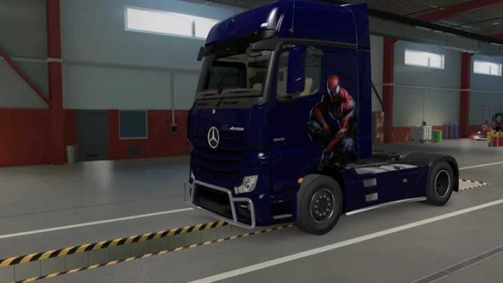 Spider-Man New Actros Skin ETS2 1.47