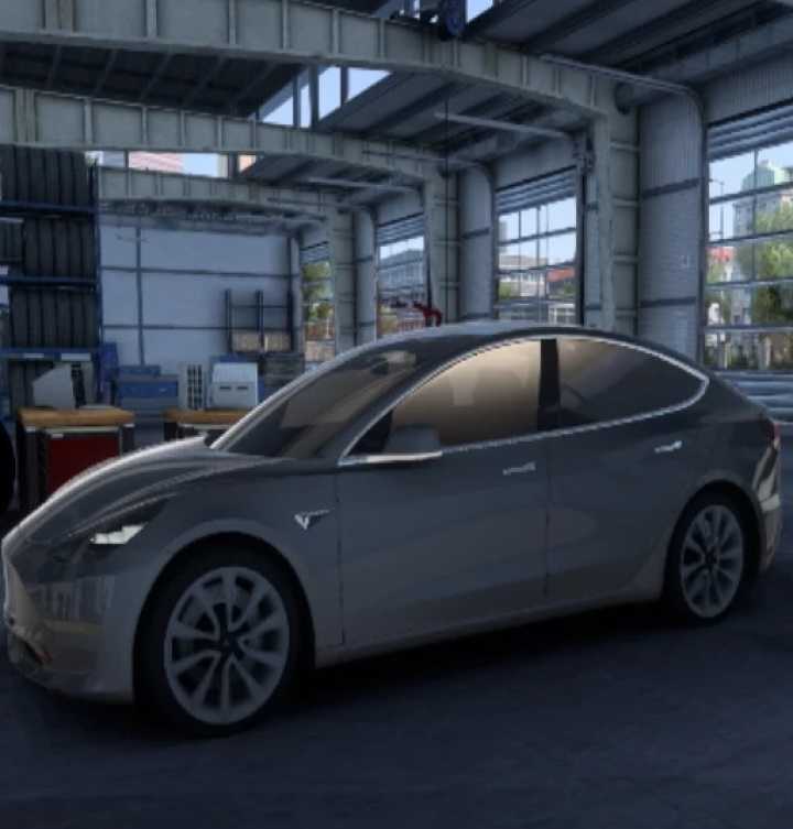 Обновление Tesla Model 3 2018 для ETS2 1.48