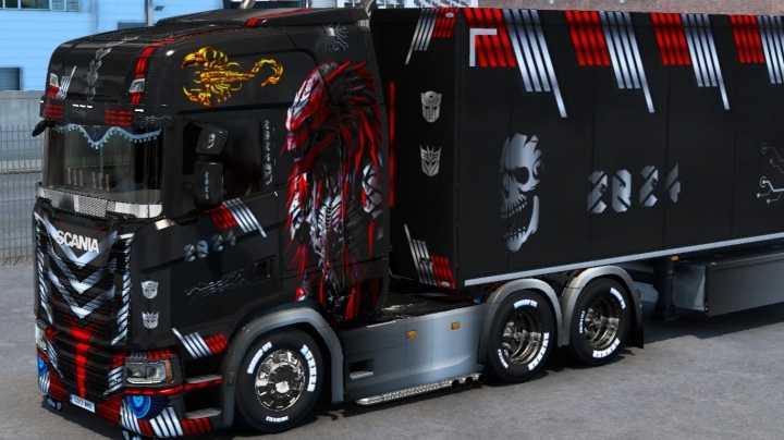 Transformers Project Predator 2024 Skin ETS2 1.48