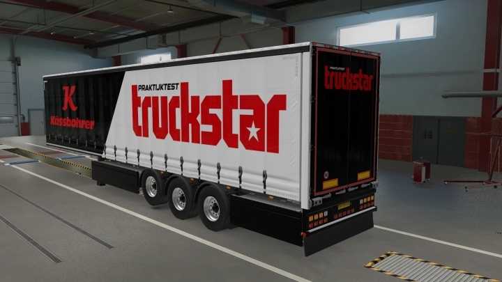 Truckstar Skin For Scs Trailer (Curtain Sider Only) ETS2 1.48