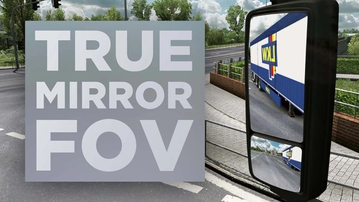 True Mirror Fov ETS2 1.48