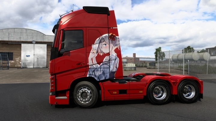 Volvo Fh Anime Girl Skin ETS2 1.48