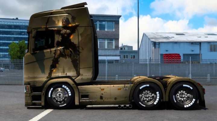 Warrior Girl Skin Pt01 ETS2 1.48