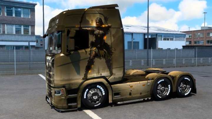 Warrior Girl Skin Pt01 ETS2 1.48