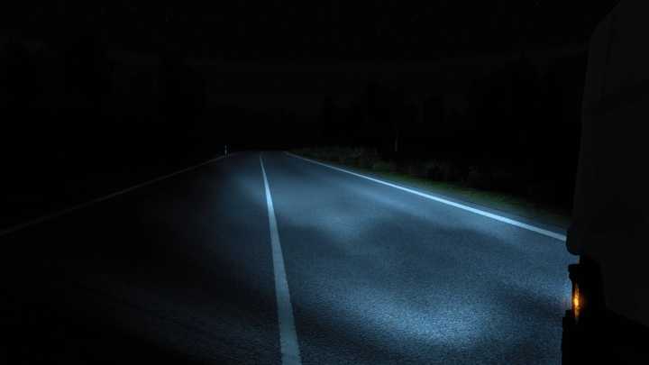 Xenon Look Blue Headlights V1.1 ETS2 1.48