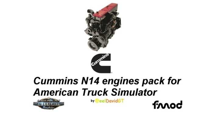 Cummins N14 Engines Pack V1.7 ATS 1.48