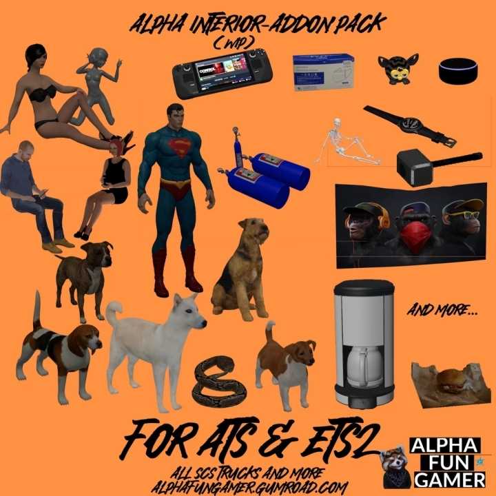 Alpha Interior-Addons Pack V1.1 ETS2 1.48