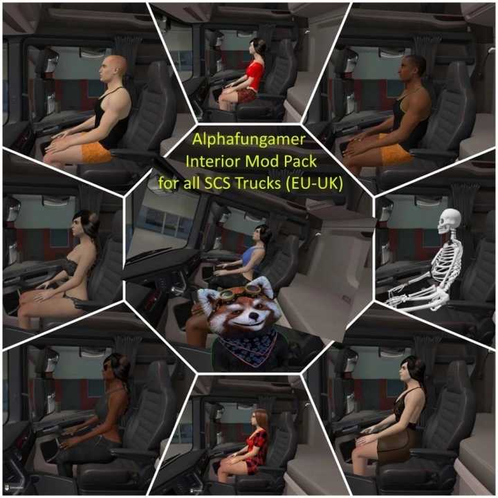 Alpha Interior Mod Pack V1.0 ETS2 1.48