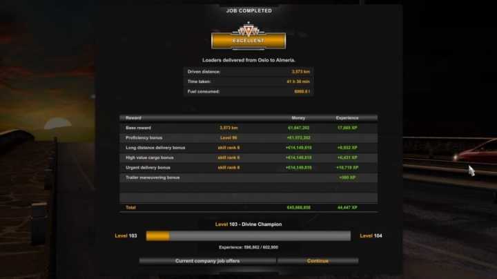 Easy Game Play (No Damage, Exp++, Ftg++, Bonus Reward++, Etc) V1.1 ETS2 1.48