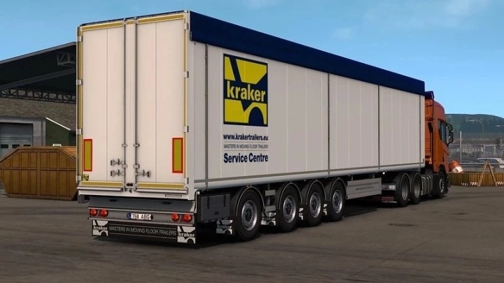 Kraker Walkingfloor Trailer V2.3 ETS2 1.48