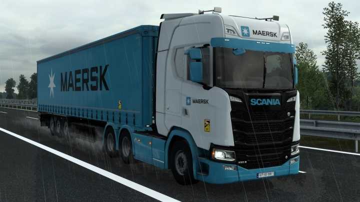 Maersk Krone Paper Liner Skin V2.0 ETS2 1.48
