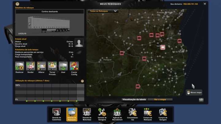 Profile Map Eaa By Clube Rotas, Restanho No Mods ETS2 1.48