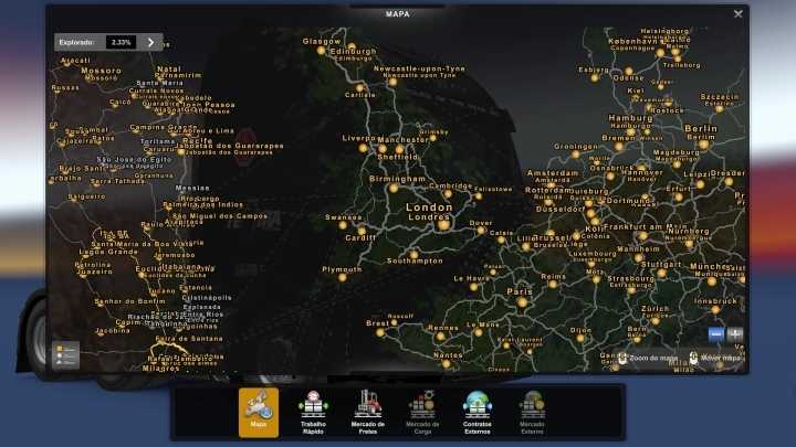 Profile Map Eaa By Clube Rotas, Restanho No Mods ETS2 1.48