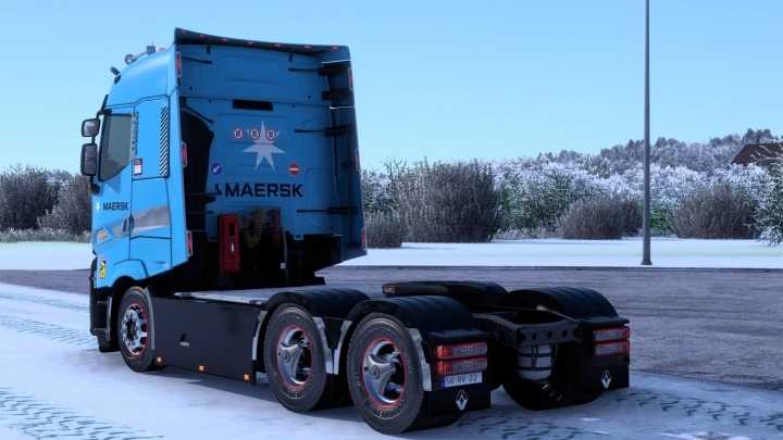 Renault T Maersk Skin V2.0 ETS2 1.48