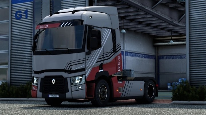 Renault T Red Skin V1.0 ETS2 1.48