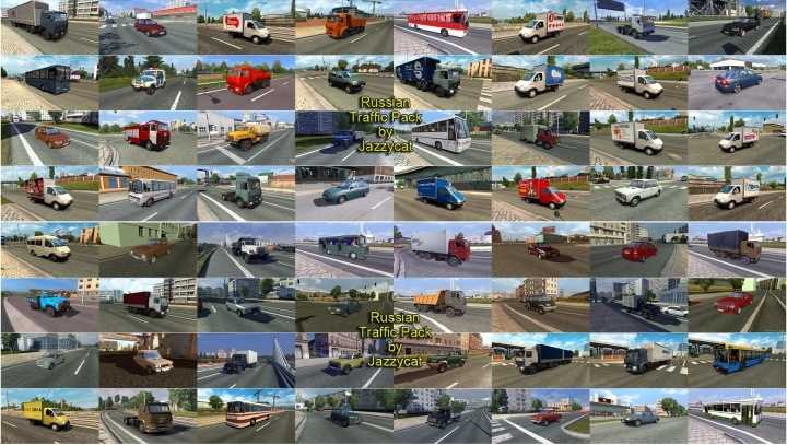 Russian Traffic Pack V4.3.2 ETS2 1.48