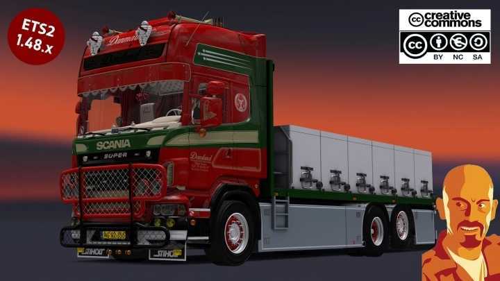 Scania R560 Donslund + Trailer ETS2 1.48