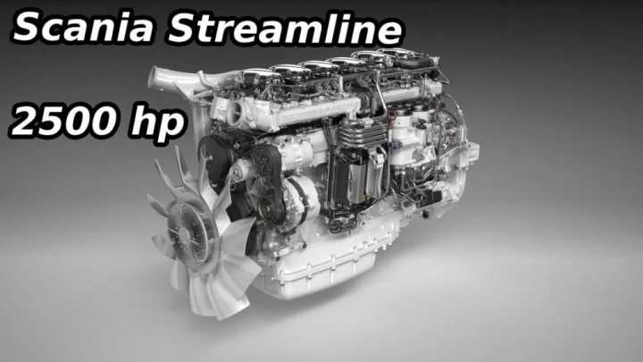 Scania Streamline 2500 Hp Engine (+200 Km/H) ETS2 1.48