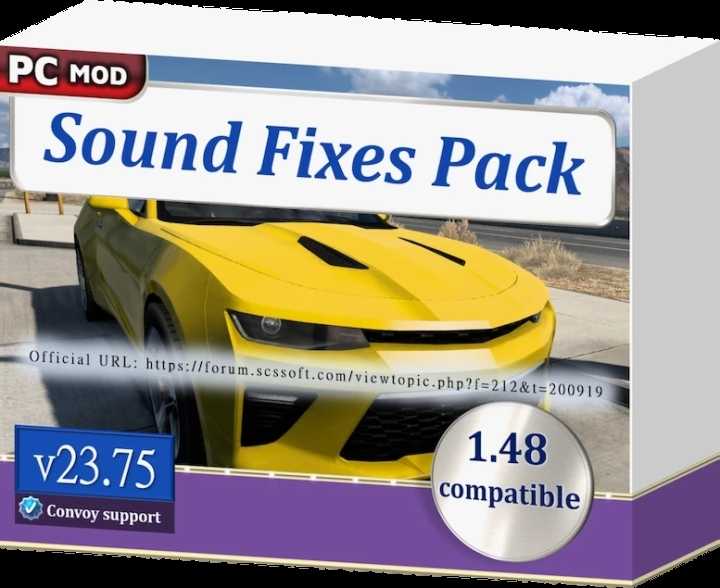 Sound Fixes Pack V23.75 ETS2 1.48