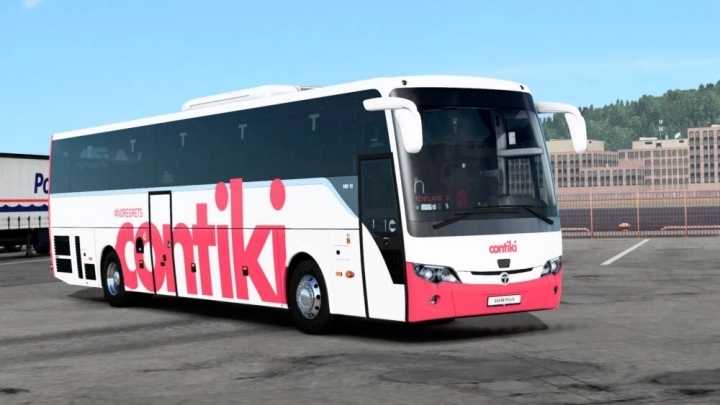 Temsa Safir Plus – Contiki Pink Skin ETS2 1.48