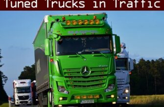 Tuned Truck Traffic Pack V7.0 ETS2 1.48 - Пакет дорожного движения грузовиков с улучшенными настройками V7.0 для Euro Truck Simulator 2 версии 1.48