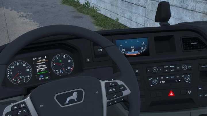 Analog Dashboard Interior For Man Tgx 2020 V1.1 ETS2 1.48