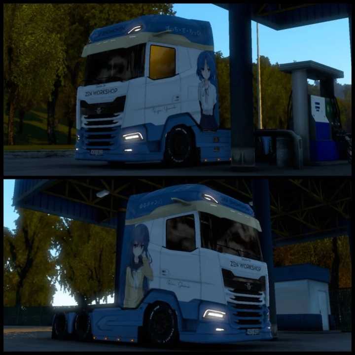 Daf 2021 (Jasper) Rin X Ryou Skin Rework By Zen Workshop Final ETS2 1.48