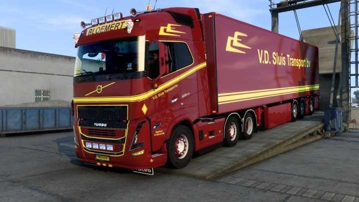 Sanax Volvo Fh 2022 Van Der Sluis Skin ETS2 1.48